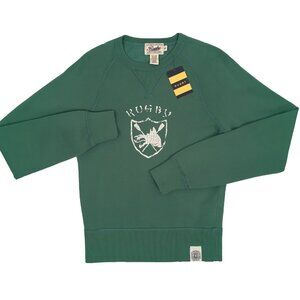 NEW Vintage Rugby Ralph Lauren Sweatshirt!  XS  Weathered Green  Rowing Motif